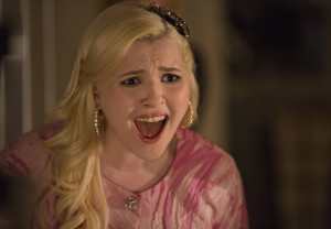 SCREAM QUEENS: Abigail Breslin as Chanel #5 is horrified on SCREAM QUEENS premiering September 2015 on FOX. ©2015 Fox Broadcasting Co. CR: Steve Dietl/FOX