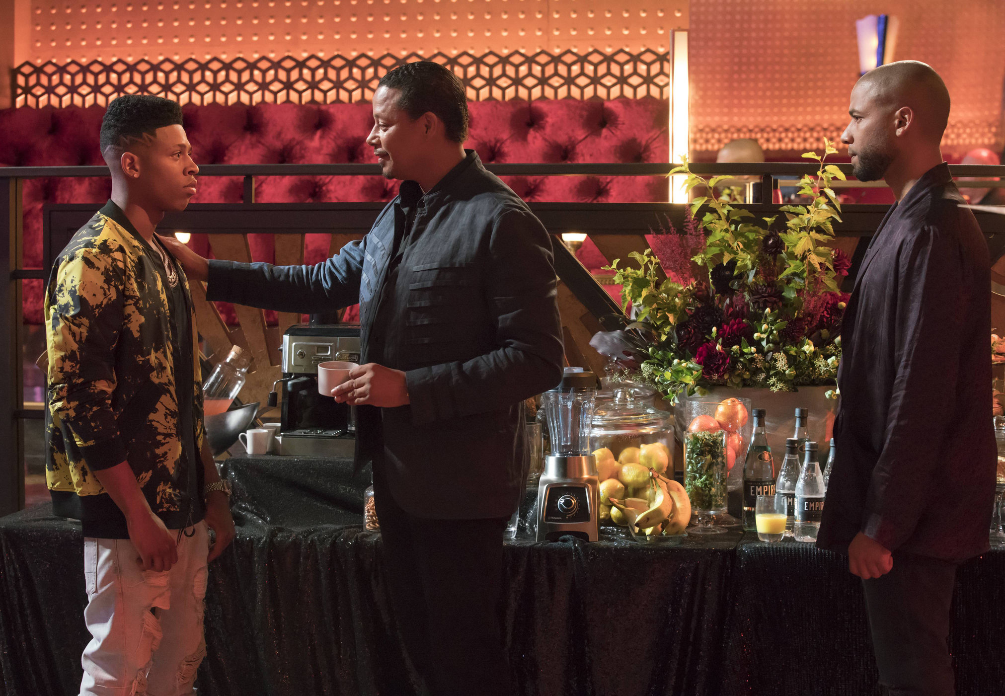 EMPIRE: Pictured L-R: Bryshere Gray, Terrence Howard and Jussie Smollett in the "Cupid Kills" episode of EMPIRE airing Wednesday, Oct. 12 (9:00-10:00 PM ET/PT) on FOX. ©2016 Fox Broadcasting Co. CR: Chuck Hodes/FOX EMPIRE: Pictured L-R: Bryshere Gray, Terrence Howard and Jussie Smollett in the "Cupid Kills" episode of EMPIRE airing Wednesday, Oct. 12 (9:00-10:00 PM ET/PT) on FOX. ©2016 Fox Broadcasting Co. CR: Chuck Hodes/FOX