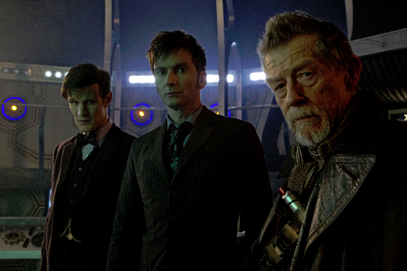 Picture shows MATT SMITH as the Eleventh Doctor, DAVID TENNANT as the Tenth Doctor, and JOHN HURT and in the 50th Anniversary Special - The Day of the Doctor Picture shows MATT SMITH as the Eleventh Doctor, DAVID TENNANT as the Tenth Doctor, and JOHN HURT and in the 50th Anniversary Special - The Day of the Doctor