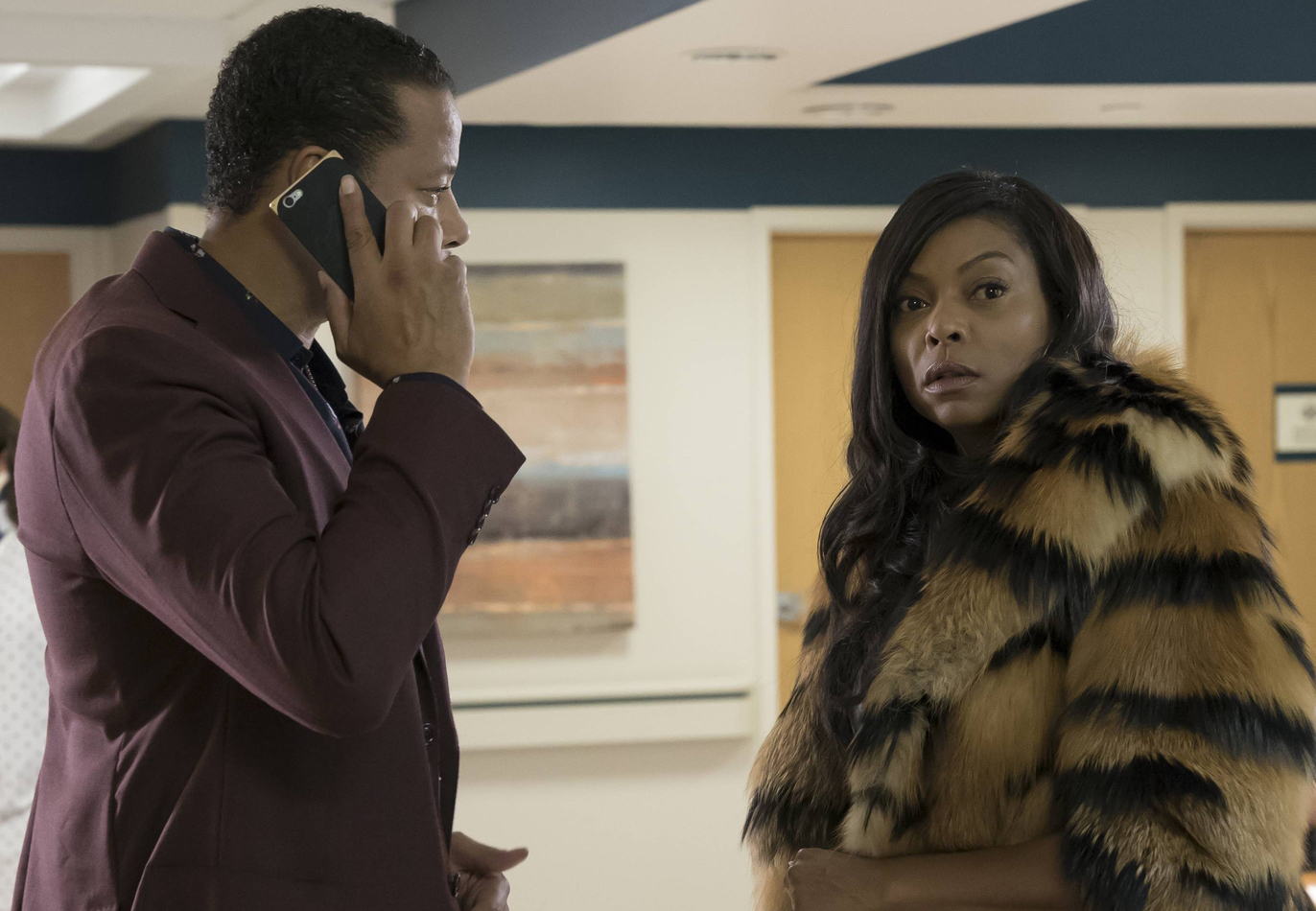 EMPIRE: Pictured L-R: Terrence Howard and Taraji P. Henson in the "Light in Darkness" episode of EMPIRE premiering Wednesday, Sept. 21 (9:00-10:00 PM ET/PT) on FOX. ©2016 Fox Broadcasting Co. CR: Chuck Hodes/FOX EMPIRE: Pictured L-R: Terrence Howard and Taraji P. Henson in the "Light in Darkness" episode of EMPIRE premiering Wednesday, Sept. 21 (9:00-10:00 PM ET/PT) on FOX. ©2016 Fox Broadcasting Co. CR: Chuck Hodes/FOX