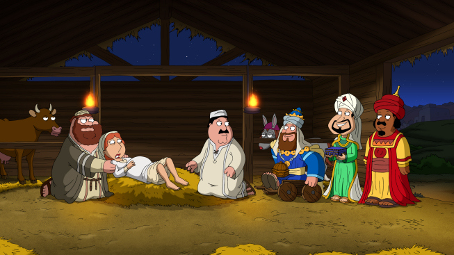 FAMILY GUY: Peter tells his own version of the Nativity story in the all-new “Jesus, Mary, and Joseph!” episode of FAMILY GUY airing Sunday, Dec. 16 (9:00-9:30 PM ET/PT) on FOX.   FAMILY GUY ™ and © 2012 TCFFC ALL RIGHTS RESERVED. FAMILY GUY: Peter tells his own version of the Nativity story in the all-new “Jesus, Mary, and Joseph!” episode of FAMILY GUY airing Sunday, Dec. 16 (9:00-9:30 PM ET/PT) on FOX.   FAMILY GUY ™ and © 2012 TCFFC ALL RIGHTS RESERVED.