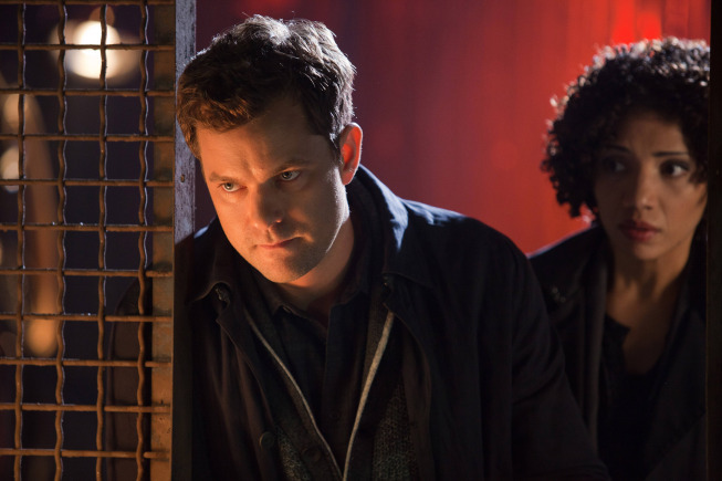 FRINGE: Peter (Josh Jackson, L) and Astrid (R) search for clues to find Olivia in the FRINGE Season Five premiere episode "Transilience Thought Unifier Model-11" airing Friday, Sept. 28 (9:00-10:00 PM ET/PT) on FOX. ©2012 Fox FRINGE: Peter (Josh Jackson, L) and Astrid (R) search for clues to find Olivia in the FRINGE Season Five premiere episode "Transilience Thought Unifier Model-11" airing Friday, Sept. 28 (9:00-10:00 PM ET/PT) on FOX. ©2012 Fox