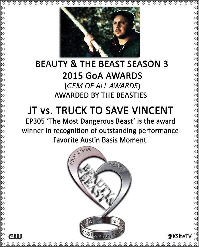 Favorite Austin Basis Moment - JT vs. Truck to save Vincent (#3.5 "The Most Dangerous Beast") Favorite Austin Basis Moment - JT vs. Truck to save Vincent (#3.5 "The Most Dangerous Beast")