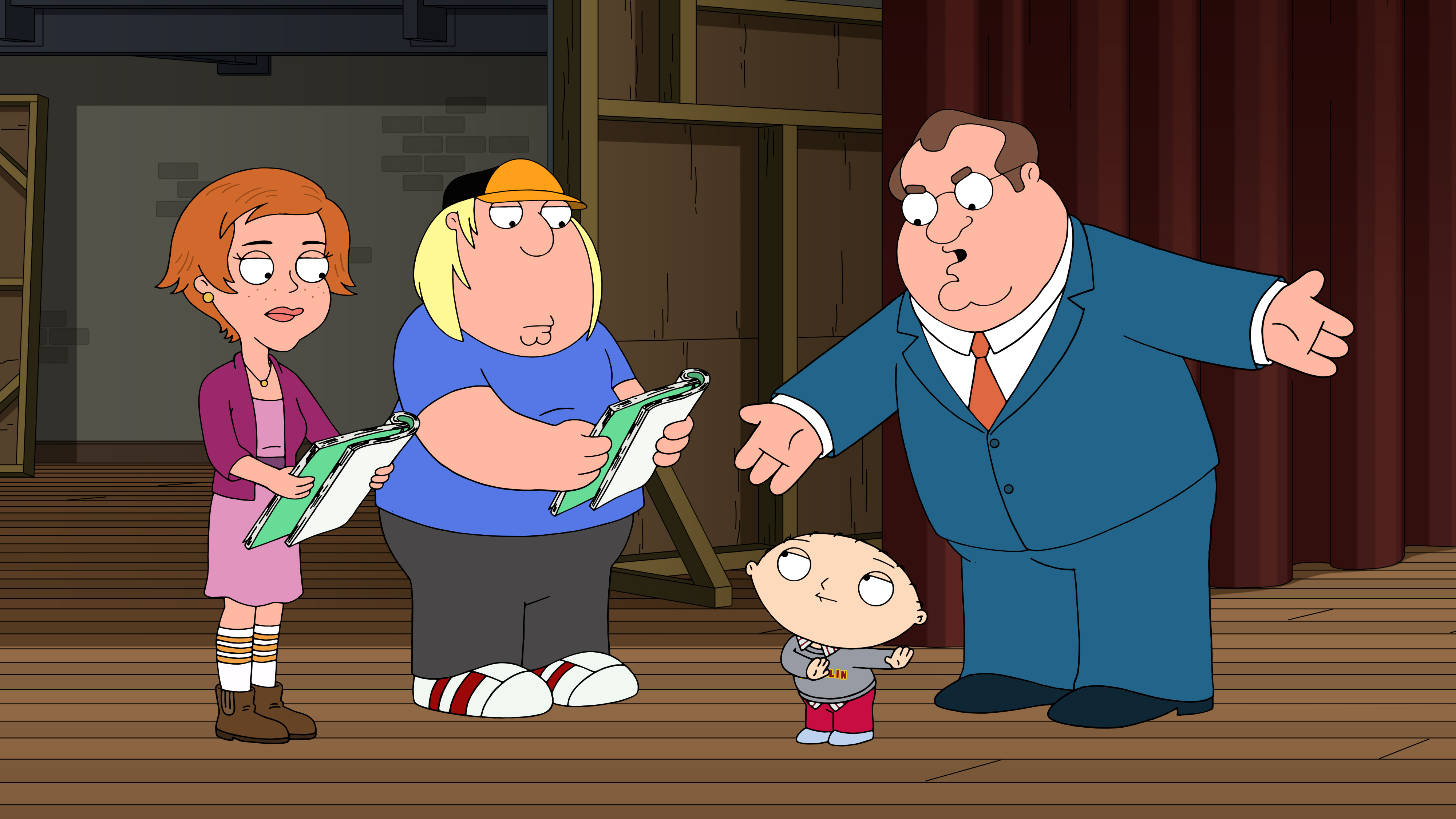 FAMILY GUY:  Peter attends a business conference in Atlantic City with Preston. Meanwhile, Stewie helps Chris prepare for his role in Adam West High’s rendition of “Romeo and Juliet” in the all-new “The Jersey Bore” season finale episode of FAMILY GUY airing Sunday, May 22 (9:30-10:00 PM ET/PT) on FOX.  FAMILY GUY © 2022 by 20th Television. FAMILY GUY:  Peter attends a business conference in Atlantic City with Preston. Meanwhile, Stewie helps Chris prepare for his role in Adam West High’s rendition of “Romeo and Juliet” in the all-new “The Jersey Bore” season finale episode of FAMILY GUY airing Sunday, May 22 (9:30-10:00 PM ET/PT) on FOX.  FAMILY GUY © 2022 by 20th Television.