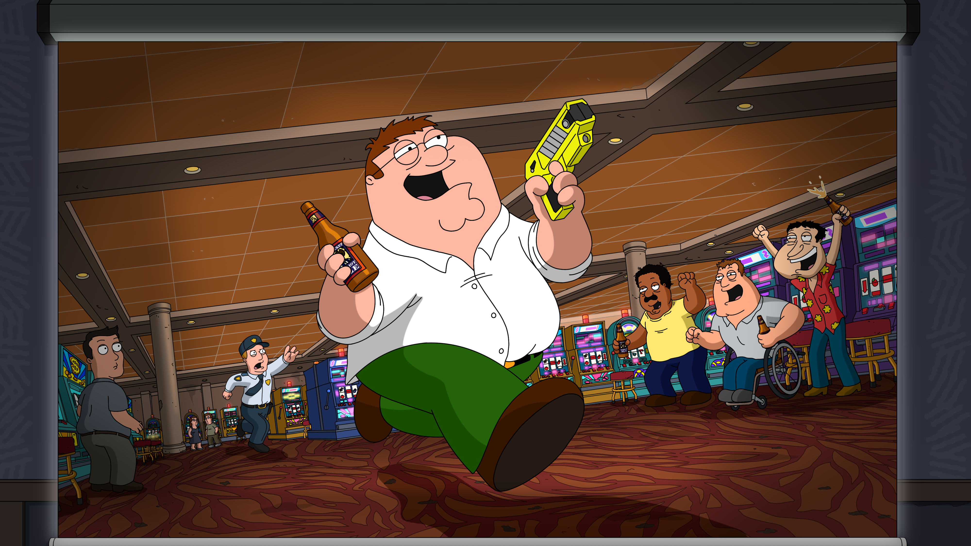 FAMILY GUY:  Peter attends a business conference in Atlantic City with Preston. Meanwhile, Stewie helps Chris prepare for his role in Adam West High’s rendition of “Romeo and Juliet” in the all-new “The Jersey Bore” season finale episode of FAMILY GUY airing Sunday, May 22 (9:30-10:00 PM ET/PT) on FOX.  FAMILY GUY © 2022 by 20th Television. FAMILY GUY:  Peter attends a business conference in Atlantic City with Preston. Meanwhile, Stewie helps Chris prepare for his role in Adam West High’s rendition of “Romeo and Juliet” in the all-new “The Jersey Bore” season finale episode of FAMILY GUY airing Sunday, May 22 (9:30-10:00 PM ET/PT) on FOX.  FAMILY GUY © 2022 by 20th Television.