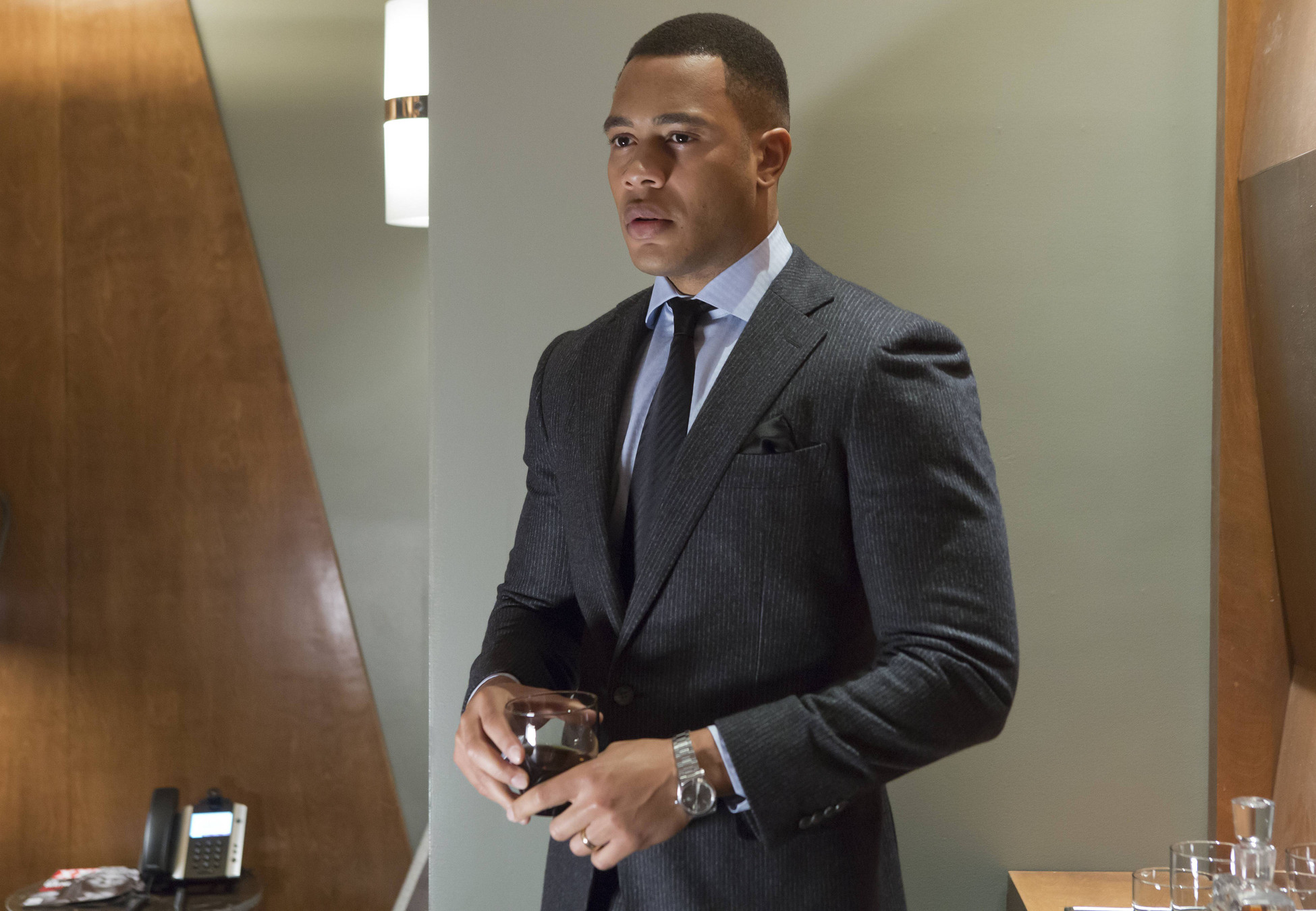 EMPIRE: Andre (Trai Byers) in the "The Lyon's Roar" episode of EMPIRE airing Wednesday, Feb. 25 (9:01-10:00 PM ET/PT) on FOX. Pictured L-R: Bryshere Gray, Jussie Smollett, Taraji P. Henson and Terrence Howard. ©2015 Fox Broadcasting Co CR: Chuck Hodes/FOX EMPIRE: Andre (Trai Byers) in the "The Lyon's Roar" episode of EMPIRE airing Wednesday, Feb. 25 (9:01-10:00 PM ET/PT) on FOX. Pictured L-R: Bryshere Gray, Jussie Smollett, Taraji P. Henson and Terrence Howard. ©2015 Fox Broadcasting Co CR: Chuck Hodes/FOX