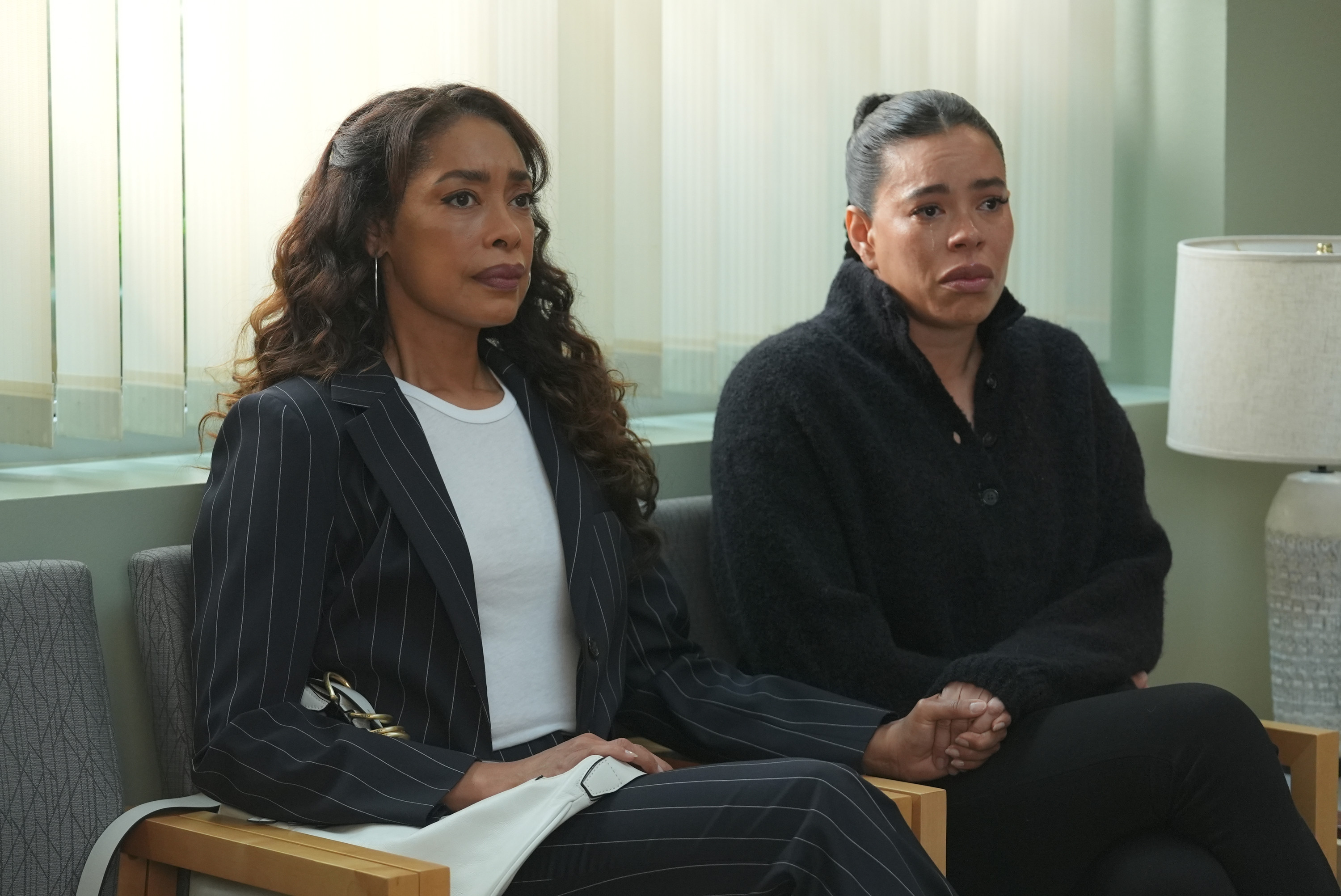 9-1-1 LONE STAR: L-R: Gina Torres and Brianna Baker in the "Naked Truth" episode of 9-1-1 LONE STAR airing Monday, Nov 4 (8:00-9:02 PM ET/PT) on FOX. © 2024 Fox Media LLC.CR: Kevin Estrada/FOX. 9-1-1 LONE STAR: L-R: Gina Torres and Brianna Baker in the "Naked Truth" episode of 9-1-1 LONE STAR airing Monday, Nov 4 (8:00-9:02 PM ET/PT) on FOX. © 2024 Fox Media LLC.CR: Kevin Estrada/FOX.