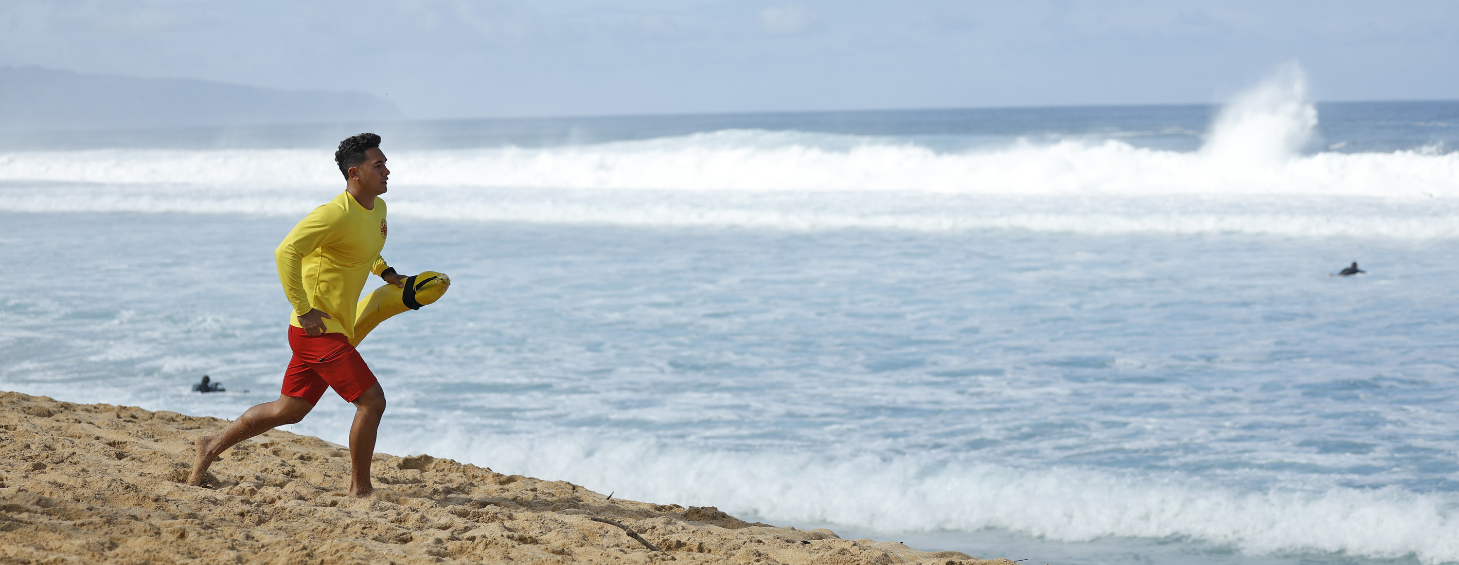 RESCUE: HI-SURF: Kekoa Kekumano in the series premiere of  RESCUE: HI-SURF airing Sunday, Sept. 22 (8:00-9:00 PM live in all time zones) followed by the time period premiere on Monday, Sept. 23 (9:00-10:00 PM ET/PT) on FOX. ©2024 Fox Media LLC. CR: Zach Dougan/FOX. RESCUE: HI-SURF: Kekoa Kekumano in the series premiere of  RESCUE: HI-SURF airing Sunday, Sept. 22 (8:00-9:00 PM live in all time zones) followed by the time period premiere on Monday, Sept. 23 (9:00-10:00 PM ET/PT) on FOX. ©2024 Fox Media LLC. CR: Zach Dougan/FOX.