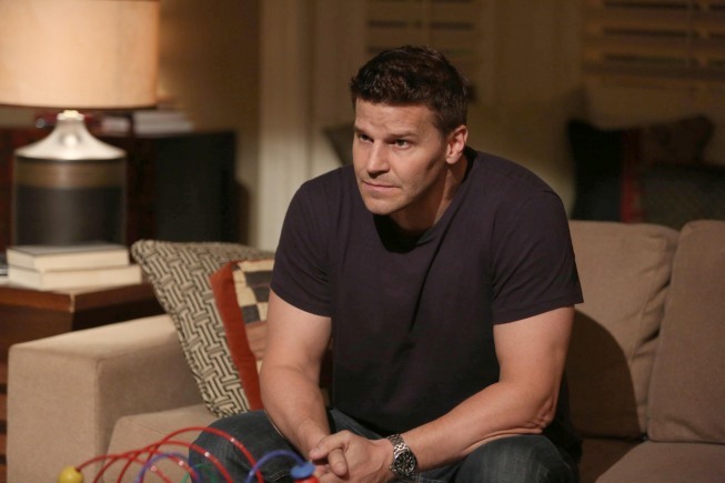 BONES: Booth (David Boreanaz) makes a difficult decision in "The Secret in the Siege" season finale episode of BONES airing Monday, April 29 (8:00-9:00 PM ET/PT) on FOX. ©2013 Fox Broadcasting Co. Cr: Beth Dubber/FOX BONES: Booth (David Boreanaz) makes a difficult decision in "The Secret in the Siege" season finale episode of BONES airing Monday, April 29 (8:00-9:00 PM ET/PT) on FOX. ©2013 Fox Broadcasting Co. Cr: Beth Dubber/FOX
