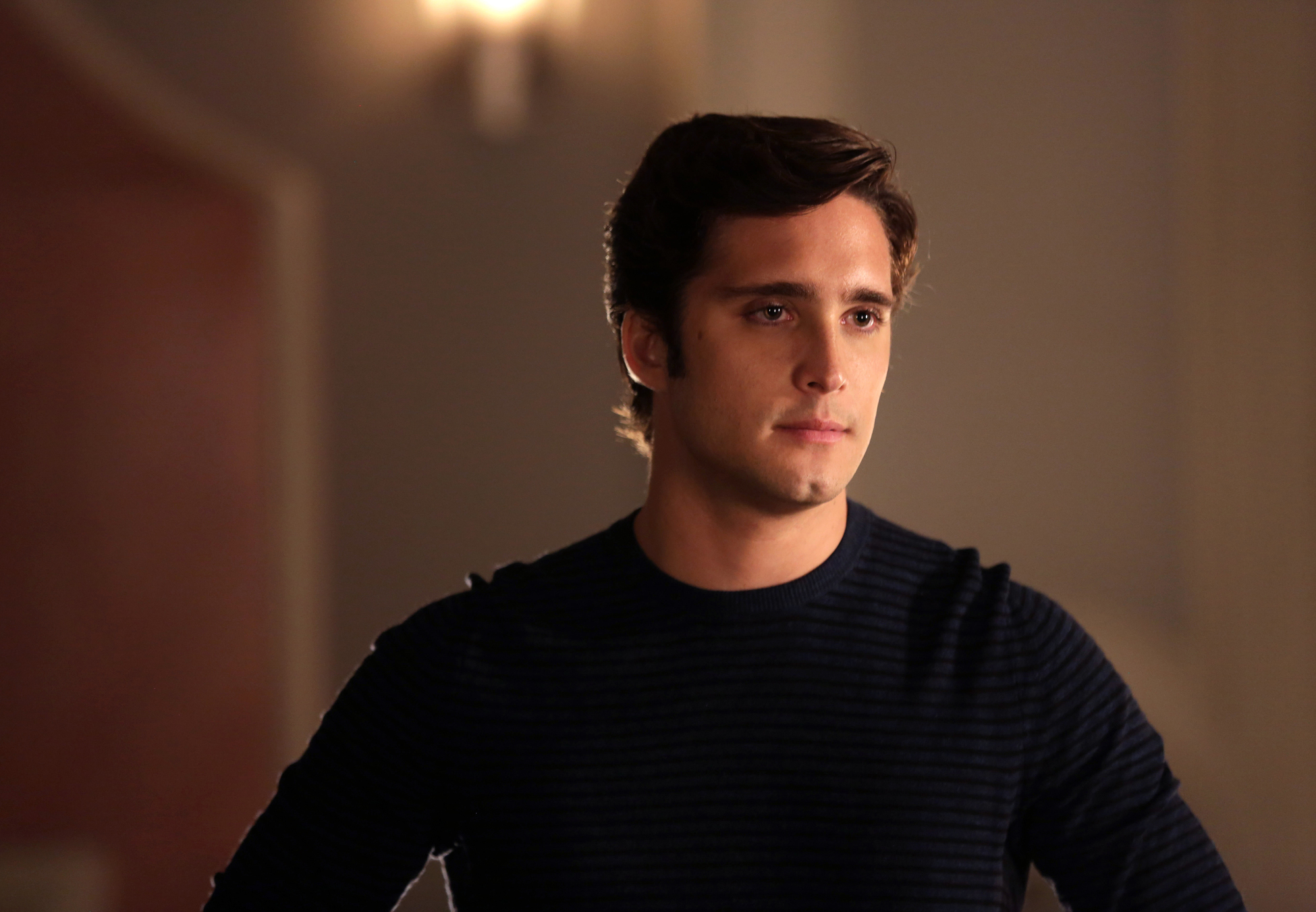 SCREAM QUEENS: Diego Boneta in the "Thanksgiving" episode of SCREAM QUEENS airing Tuesday, Nov. 24 (9:00-10:00 PM ET/PT) on FOX. ©2015 Fox Broadcasting Co. Cr: Patti Perret/FOX. SCREAM QUEENS: Diego Boneta in the "Thanksgiving" episode of SCREAM QUEENS airing Tuesday, Nov. 24 (9:00-10:00 PM ET/PT) on FOX. ©2015 Fox Broadcasting Co. Cr: Patti Perret/FOX.