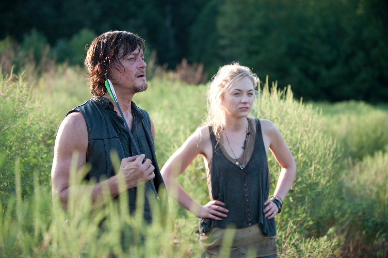 Daryl Dixon (Norman Reedus) and Beth Greene (Emily Kinney) - The Walking Dead _ Season 4, Episode 10 - Photo Credit: Gene Page/AMC Daryl Dixon (Norman Reedus) and Beth Greene (Emily Kinney) - The Walking Dead _ Season 4, Episode 10 - Photo Credit: Gene Page/AMC